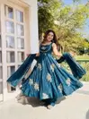 Nsr 891 Pure Fendy Silk Designer Anarkali Kurti With Sharara Dupatta Wholesale In India